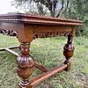 Mesa Extensible De Roble Macizo - Inglaterra 1900