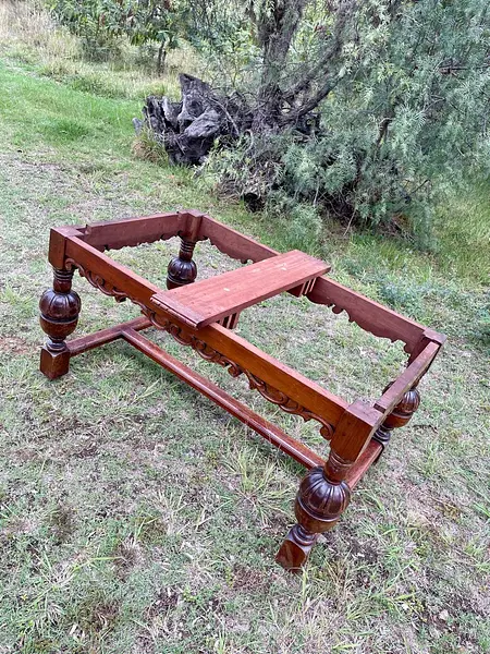 Mesa Extensible De Roble Macizo - Inglaterra 1900