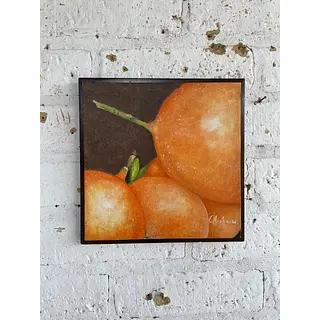 Óleo Sobre Lienzo De Granadillas Firmado Por Alisha - 08