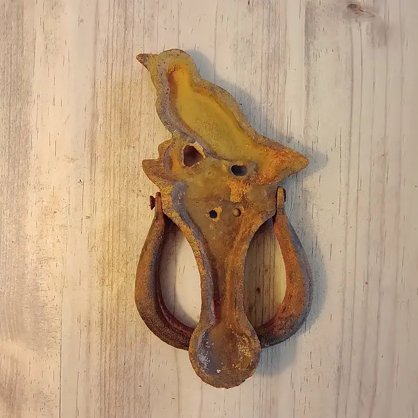 Aldaba Pájaro En Hierro Fundido