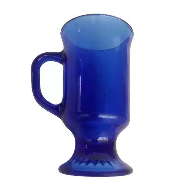 Mug Vidrio Azul