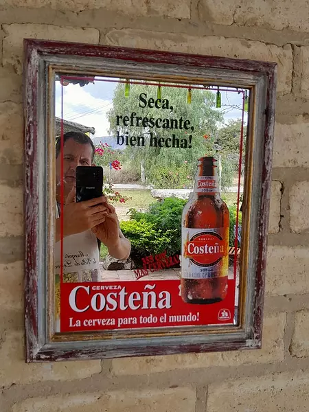 Espejo Cerveza Costeña 1980