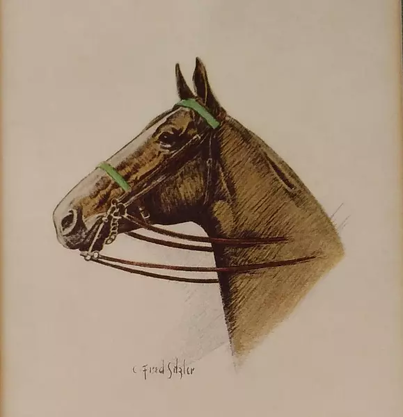 Cuadro De Caballo, C Fred Sitzler 1950.