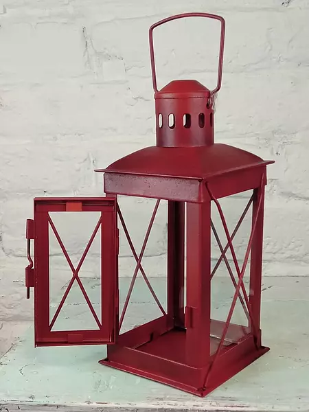 Farol Rojo Estilo Tren