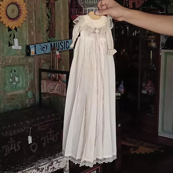 Vestido Bautismo 1900 Con Encaje