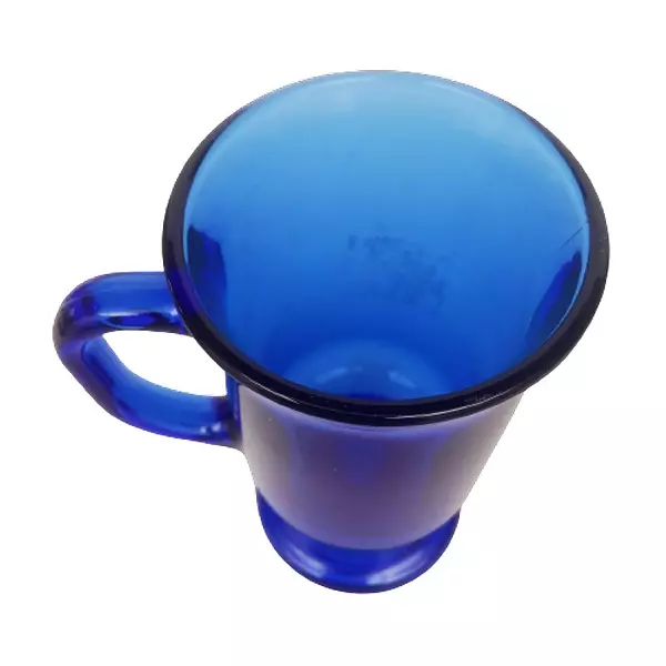 Mug Vidrio Azul