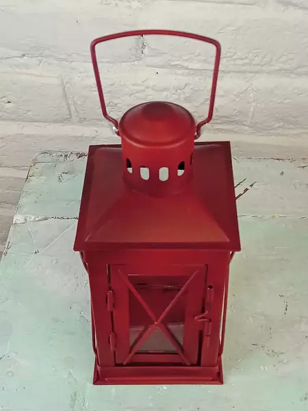 Farol Rojo Estilo Tren