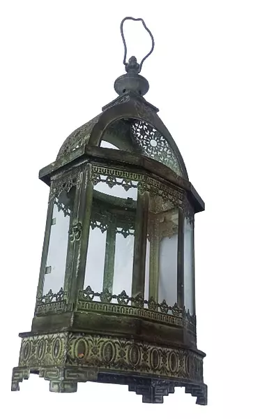 Farol Metálico Estilo Victoriano