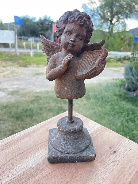 Escultura Angel Arpa