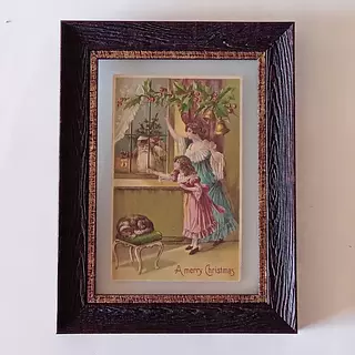 Postal Navideña Antigua U.S.A. 1910