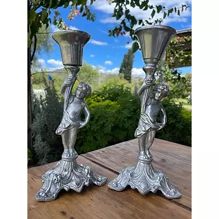 Candelabros De Aluminio Fundido - Mexico 1970