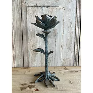 Candelabro Flor Metálica - Colombia 1980