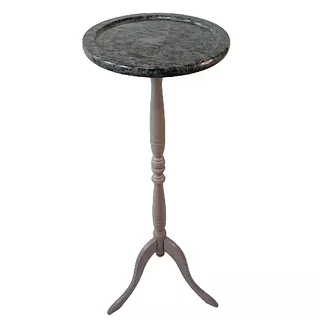 Mesa De Mármol Y Madera The Bombay Company - Tawian 1980