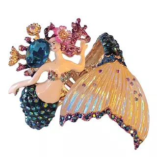 Pulsera Sirena Betsey Johnson Esmaltada Ny.