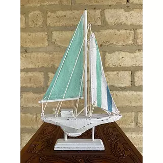 Velero De Madera Y Lona