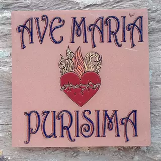 Baldosa Ave María 15 X 15 Cm.