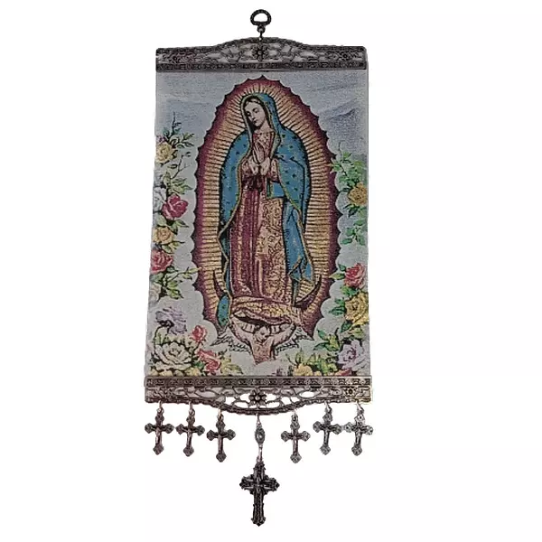 Gobelino Virgen De Guadalupe 20 X 46 Cm