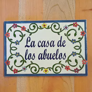 Baldosa La Casa De Los Abuelos 20 X 30 Cm.