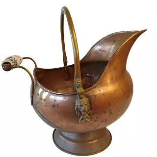 Cubo Mediano Debronce Y Porcelana Delft - Paises Bajos 1930