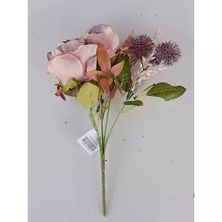 Ramillete De Flores Color Rosado