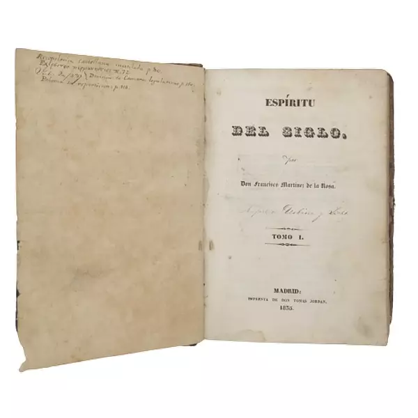 Libro Espíritu Del Siglo. 1835