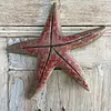 Estrella De Mar Tallada En Madera Reciclada